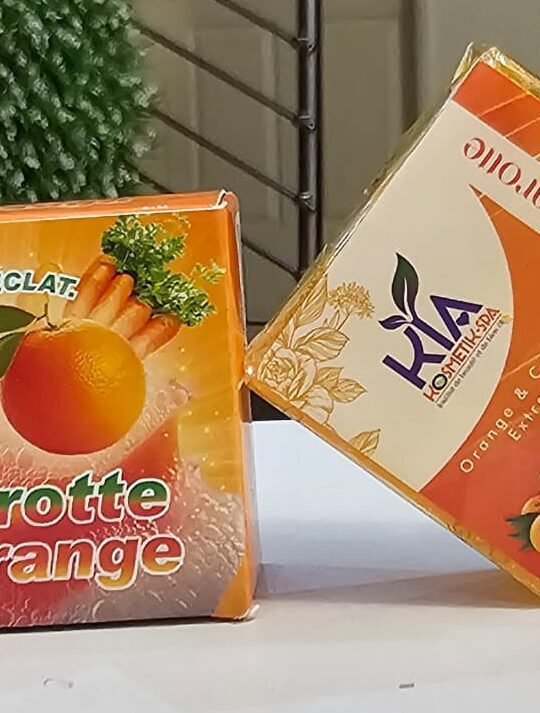 SAVON POUR LE VISAGE “BONNE MINE” Savon saponifié à froid Bio – CAROTTE & ORANGE