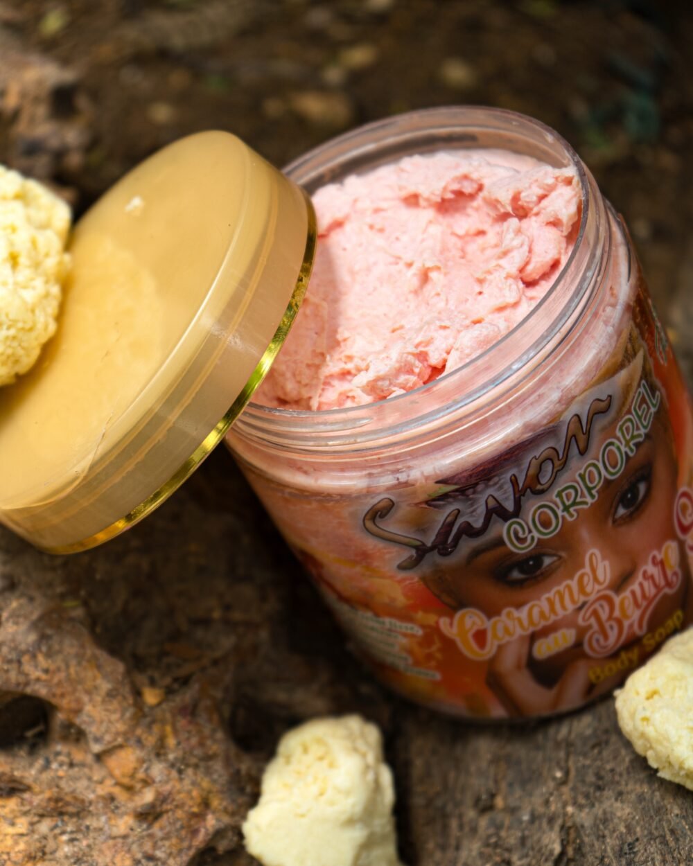 SAVON CORPOREL CARAMEL AU BEURRE SALÉ.